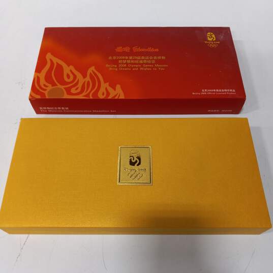 Beijing 2008 Olympic Games Fuwa Mascots Gold-Plated Commemorative Medallion Set image number 6