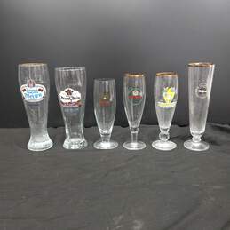 German Beer Glasses Assorted 6pc Lot