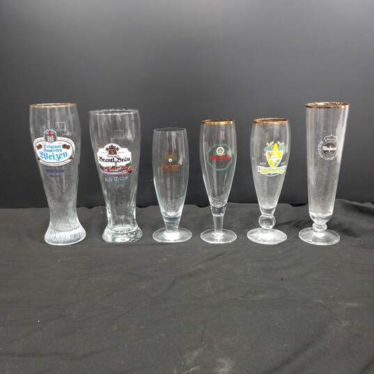 German Beer Glasses Assorted 6pc Lot image number 1