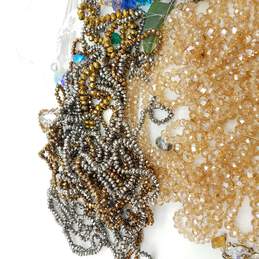 Faceted Glass Beads & Crystals Broken Jewelry Scrap Lot alternative image