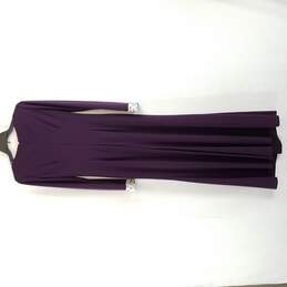 Vince Camuto Women Long Sleeve Dress Purple Size 4 S alternative image