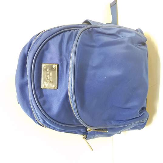 Buy the Michael Kors Jet Set Small Nylon Backpack Electric Blue |  GoodwillFinds