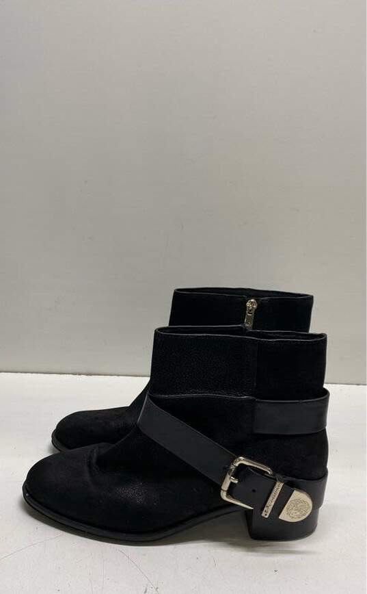 Vince Camuto Leather Romeo Buckle Ankle Booties Black 9.5 image number 1