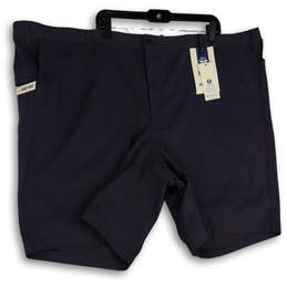 NWT Mens Blue Regular Fit Flat Front Slash Pockets Chino Shorts Size 54 alternative image
