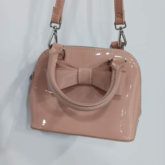 Betsey Johnson Pink Patent Leather Crossbody Bag image number 3