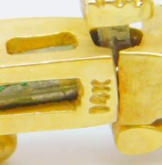 14K Yellow Gold Peridot Bracelet 11.6g image number 5