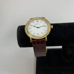 Designer Invicta Gold-Tone Round Dial Adjustable Strap Analog Wristwatch