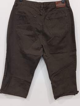 Lauren Jeans Women's Brown Denim Capri Pants Size 10P alternative image