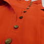 DVF DIANE von FURSTENBERG  SOSIE Orange Sleeveless Button-Down Tie Sash Women's Mini Dress Size 4 with COA image number 15