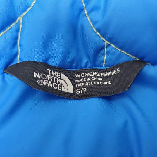 The North Face Blue Full Zip Puffer Floral Quilt Jacket Women's S/P image number 3