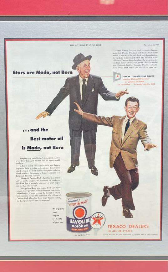 Framed & Matted Vintage Texaco Print Ad from 1954 Print Framed image number 2