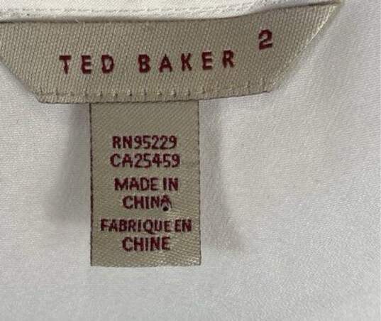 Ted Baker White Formal Dress - Size 2 image number 3