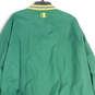 Mens Green Yellow V-Neck Green Bay Packers Windbreaker Jacket Size XL image number 4