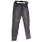 Womens Gray Denim Light Wash Pockets Stretch Skinny Leg Jeans Size 29 image number 1