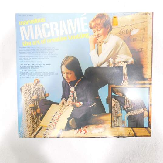 Sealed Marvelous Macrame Kit 1971 Walco Toy image number 1
