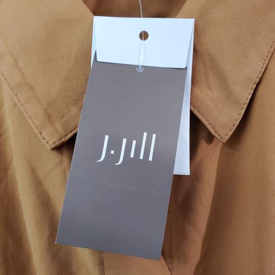 J. Jill Butterscotch Button Up LS Shirt Women's M NWT image number 4