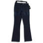 Womens Blue Denim Dark Wash 5-Pocket Design Bootcut Leg Jeans Size 12L image number 2