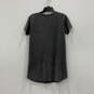 Womens Gray Round Neck Short Sleeve Pullover Blouse Top Size M image number 2