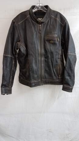 Harley Davidson Roadway Worn Leather Jacket - Large