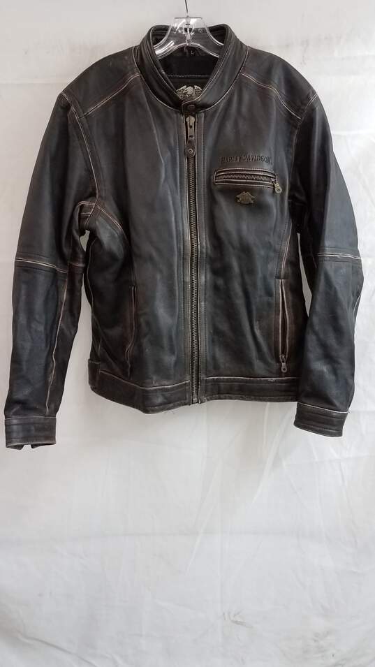 Harley Davidson Roadway Worn Leather Jacket - Large image number 1