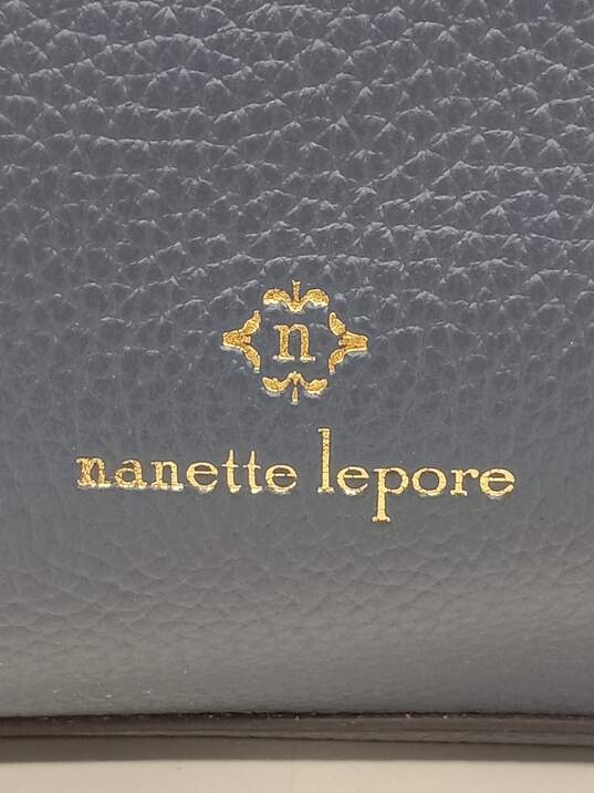 Nanette Lepore Blue Pebbled Faux Leather Bag image number 2