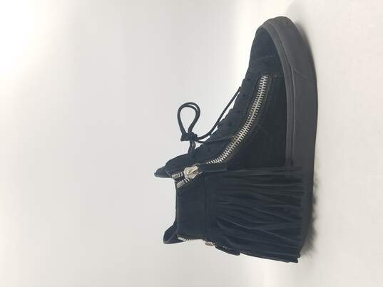 uhyre bro strejke Buy the Giuseppe Zanotti Fringe Black Sneakers M 8 COA | GoodwillFinds