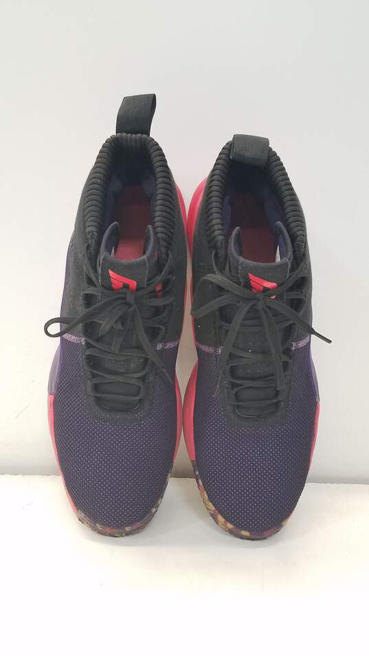 Adidas Dame 5 Black Red Purple Men Athletic US 14 image number 6