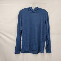 Patagonia Men's Long Sleeve & Hood Heather Blue Sweatshirt Size M