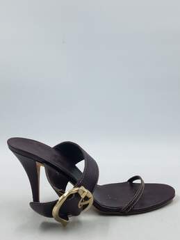 Authentic Gucci Brown Buckle Sandal W 8.5B