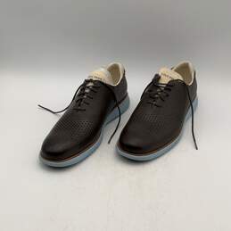 Cole Haan Mens 2.Zerøgrand C36802 Brown Leather Wingtip Oxford Dress Shoes Sz 10