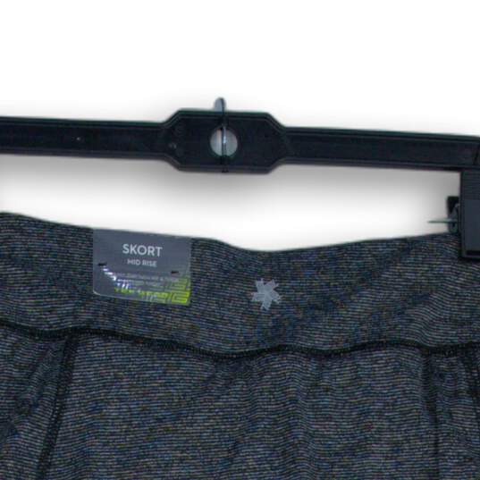 NWT Tek Gear Womens Gray Striped Elastic Waist Pull-On Athletic Skort Size Large image number 4