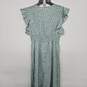 Allover Print Ruffle Trim Shirred Waist Dress image number 3