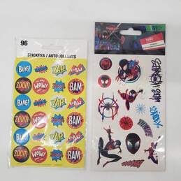 Sealed Super Hero Themed Sticker Sets w/ Miles Morales Spider-Man ++
