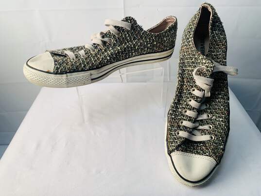 Men's Vintage Converse All Star Weaved Fabric Pattern Size 11.5 image number 4
