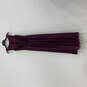 NWT Womens Purple Tie Waist Pleated Wedding A-Line Dress Size 2 image number 2