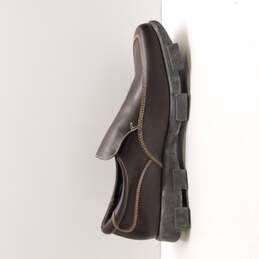 Donald J Pliner Men's Amstel Brown Leather Slip On Shoes Size 12