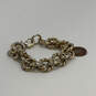 Designer J. Crew Two-Tone Lobster Clasp Round Twisted Link Chain Bracelet image number 2