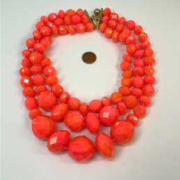 Designer Kate Spade New York Gold-Tone Orange Resin Beaded Necklace alternative image