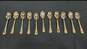 Vintage W.M. Rogers & Sons 50 Pc Gold Plated Silverware Set image number 5