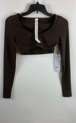 Alo Brown Long Sleeve - Size X Small