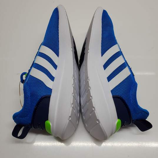 ADIDAS RACER TR21 (PS KIDS) BLUE/GREEN GV7828 SIZE 2 w/ TAG image number 2