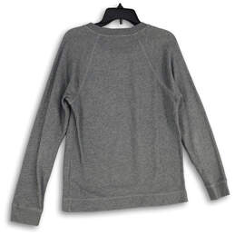 Womens Gray Beaded Crew Neck Long Sleeve Pullover Sweater Size Medium alternative image