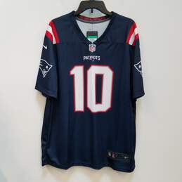 NWT Nike Mens Blue New England Patriots Mac Jones #10 NFL Jersey Size XL