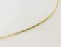 14K Yellow Gold Fancy Link Chain Necklace for Repair 2.1g image number 3