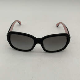 Womens 5053 11 Black Gray Lens Classic Full Rim Rectangular Sunglasses