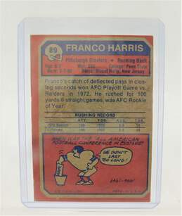 1973 HOF Franco Harris Topps Rookie Pittsburgh Steelers alternative image