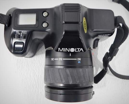 Minolta Maxxum 3000i 35mm SLR Film Camera w/ 2 Lens & Shoe Mount Flash image number 3