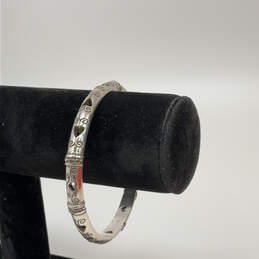 Designer Brighton Silver-Tone Shot Thru The Heart Classic Bangle Bracelet