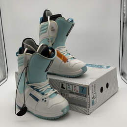 NIB Womens WMS Freestyle Blue White Round Toe Snowboarding Boots Size 7 alternative image