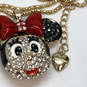 Designer Betsey Johnson Gold-Tone Chain Minnie Mouse Pendant Necklace image number 4